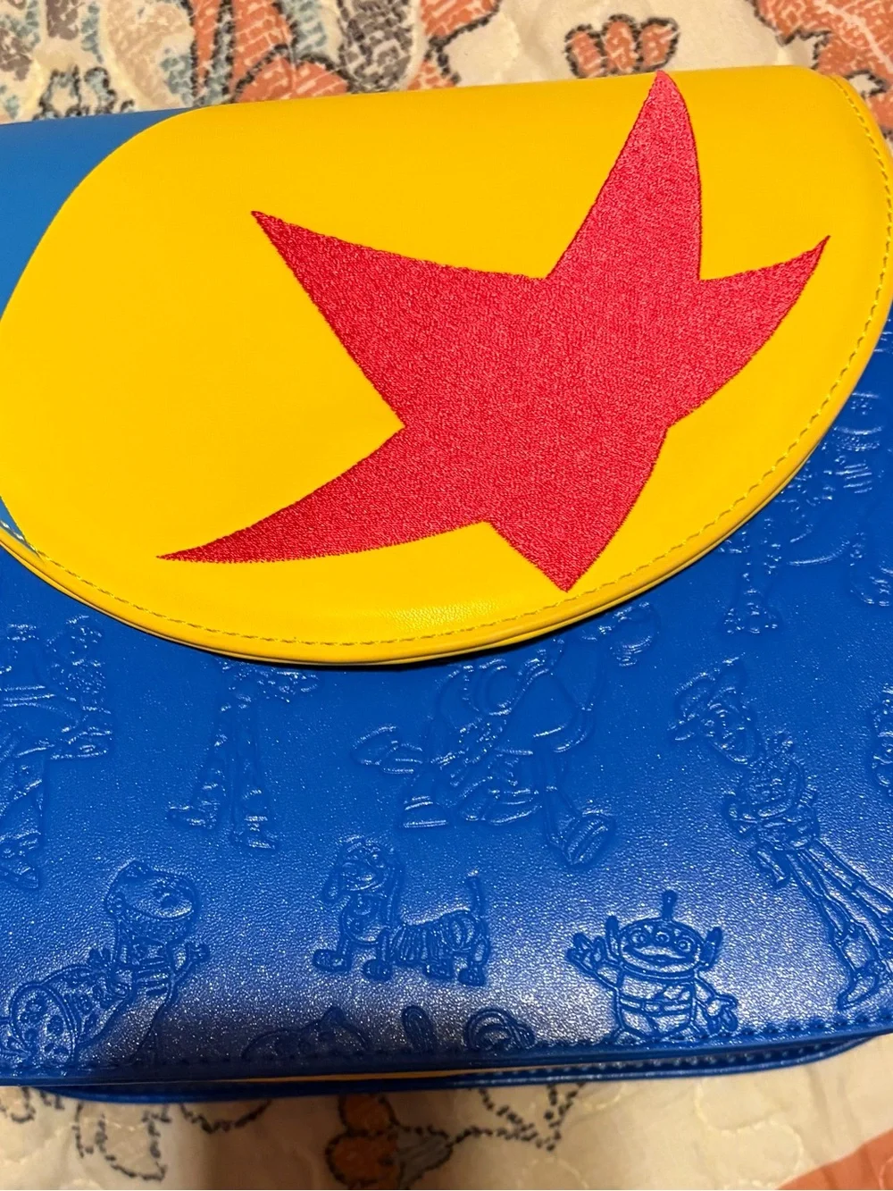 Loungefly Pixar Toy Story Crossbody Bag with Red Star Accent